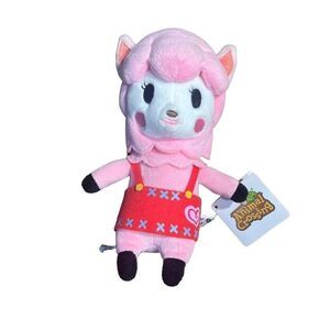 Nintendo Kid's Pink Animal Crossing Alpaca Lisa Reese Japan Toy Doll 10" NWT